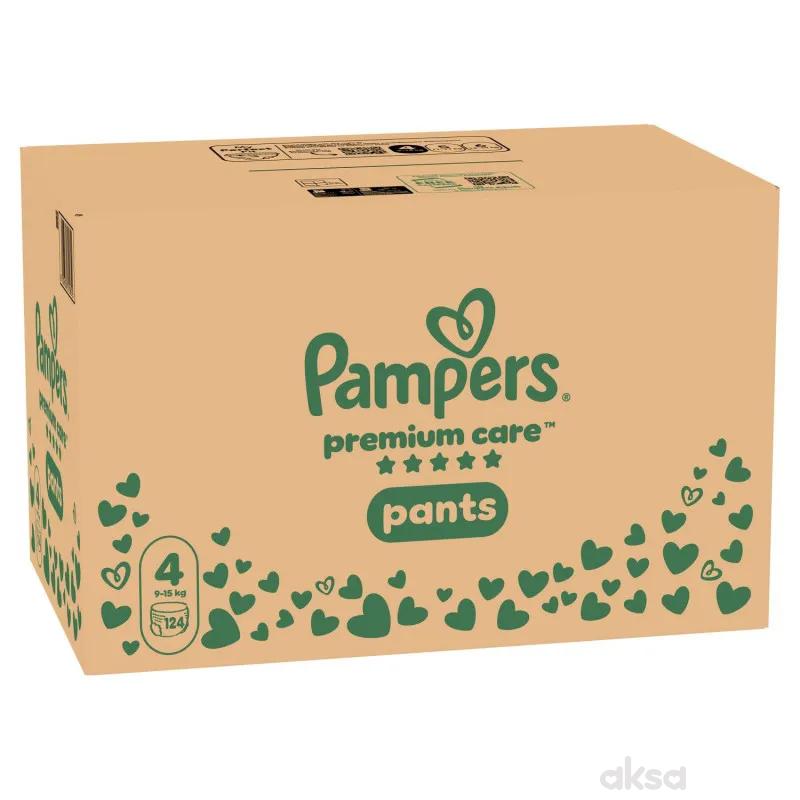 Pampers pants pel.prem.care month.S4  9-15kg124kom 