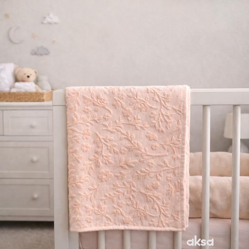 Baby Textil pokrivač od frotira Cveće, 100x140 cm 