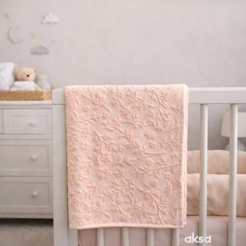 Baby Textil pokrivač od frotira Cveće, 100x140 cm 