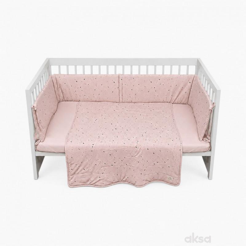 Lillo&Pippo punjena posteljina 3/1, Terrazzo Pink 