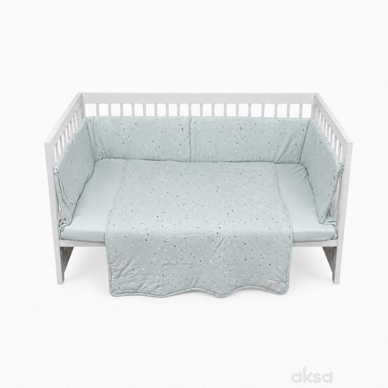 Lillo&Pippo punjena posteljina 3/1, Terrazzo Blue 