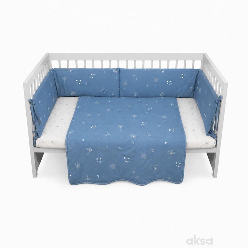 Lillo&Pippo punjena posteljina 3/1, Blue Wish 