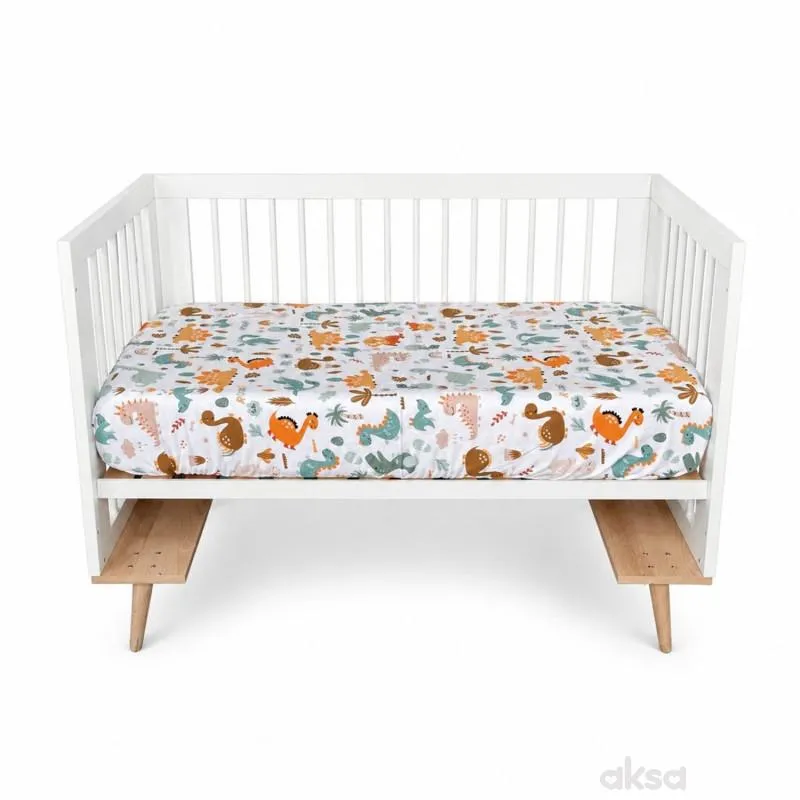 Baby Textil čaršav sa last. Dino družina, 60x120cm 