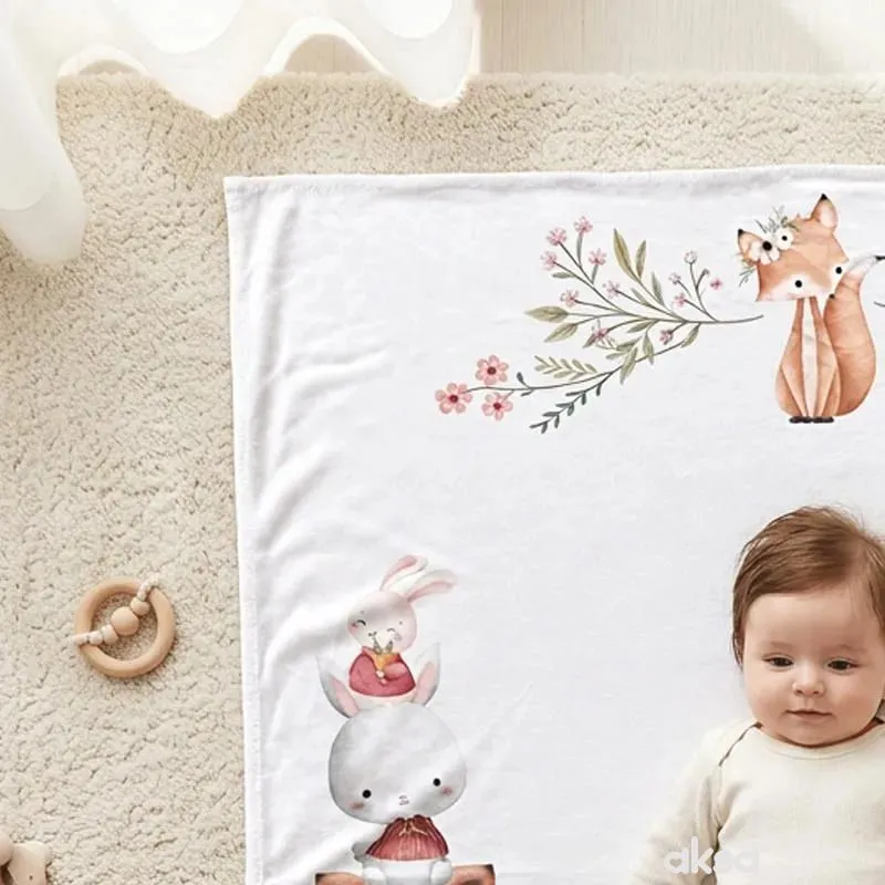 Baby Textil podloga za slikanje Cvetna družina 