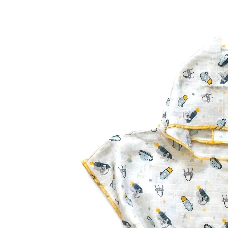 Baby Textil pončo za plažu Astronaut 