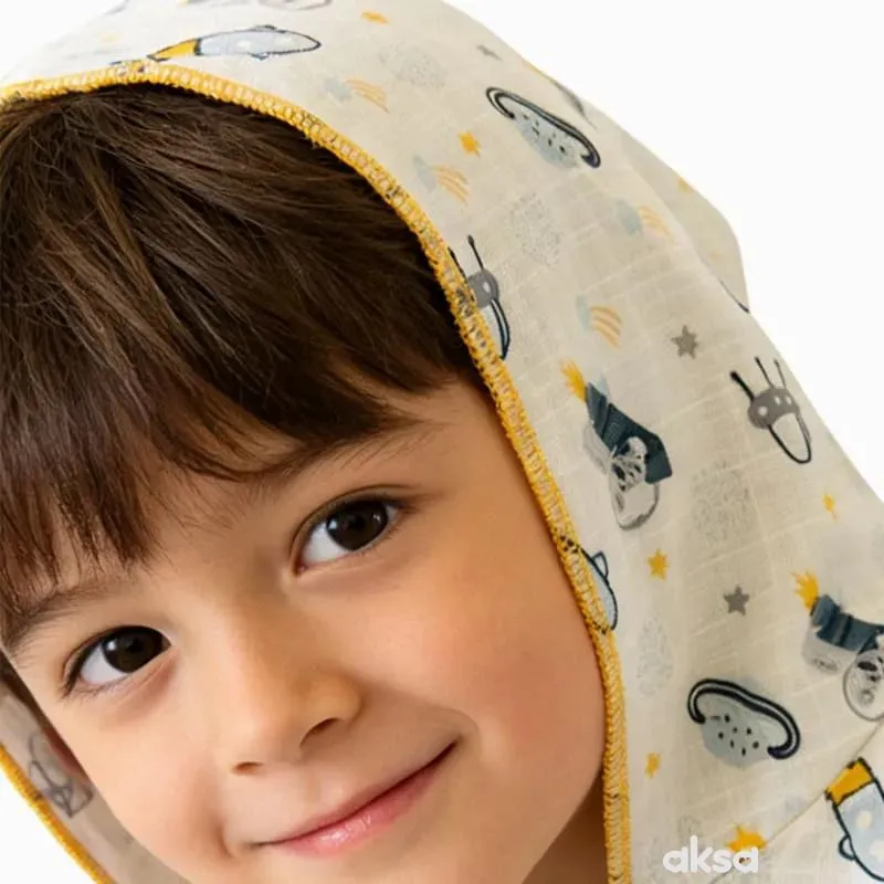 Baby Textil pončo za plažu Astronaut 