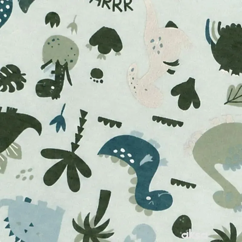Baby Textil prekrivač Dino družina, 80x90cm 