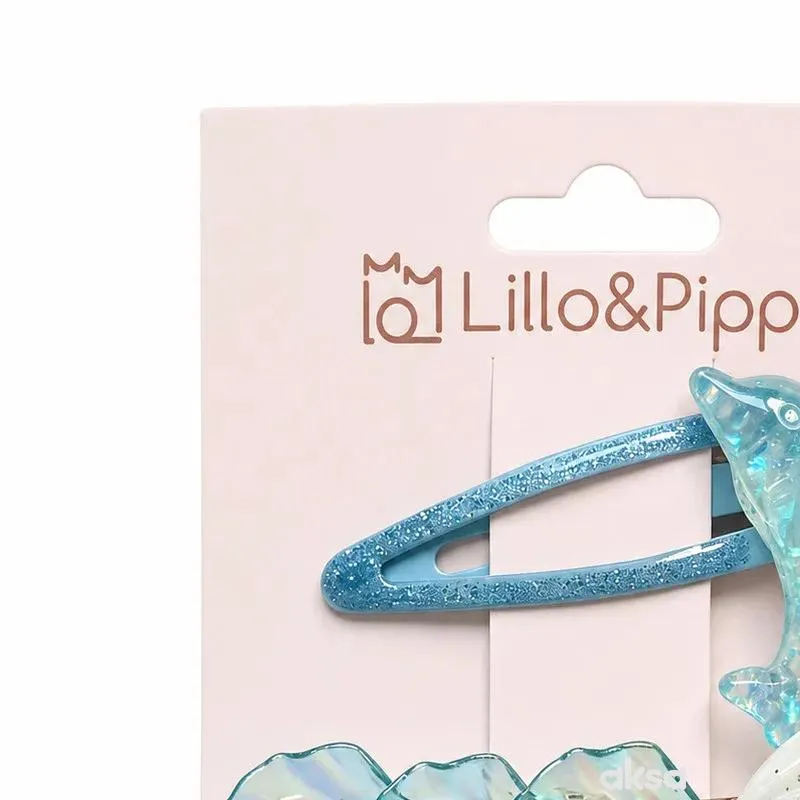 Lillo&Pippo šnalice za kosu 2/1 školjka 