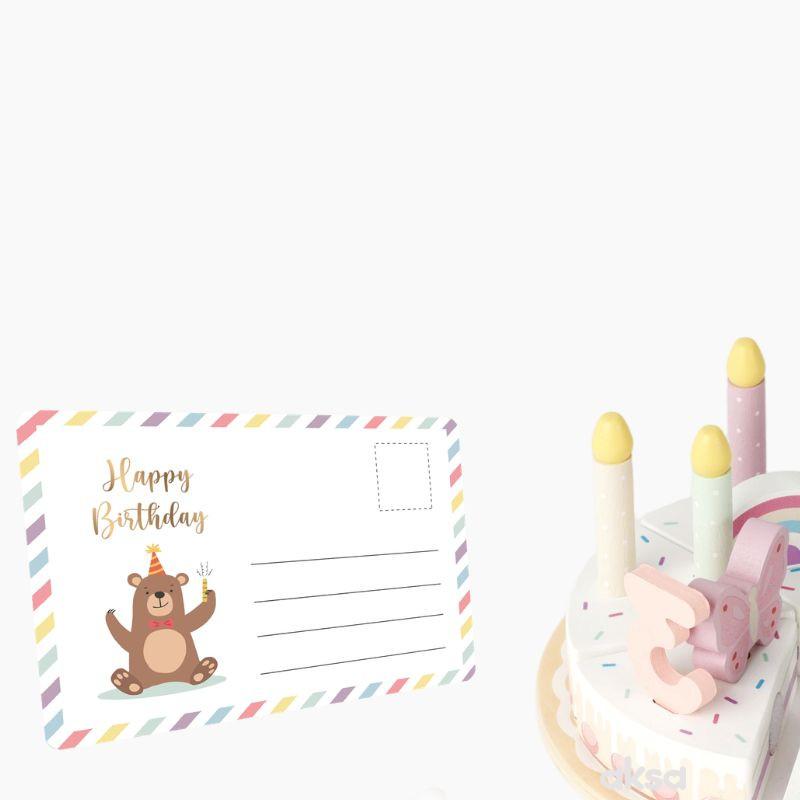 Cute&Cool drvena igračka rođendanska torta set 