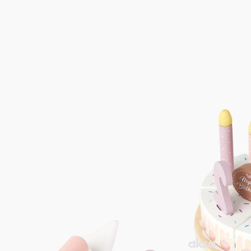 Cute&Cool drvena igračka rođendanska torta set 