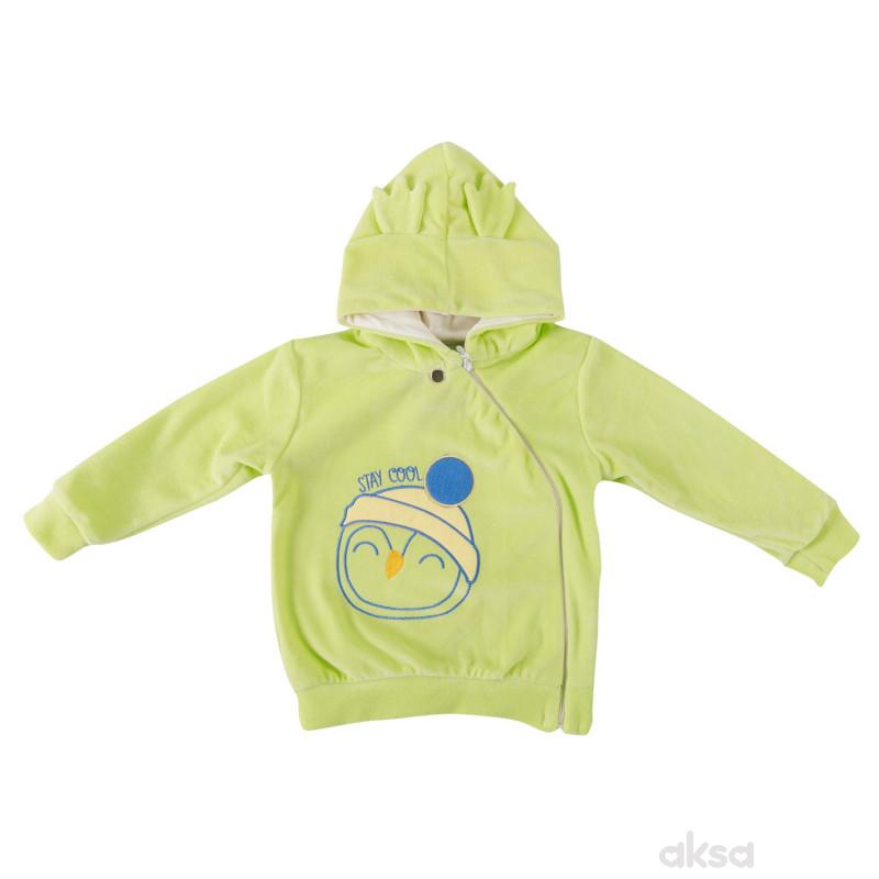 Lill&Pippo bebi jakna sa kapuljačom 3003-N dečaci,pliš,68(6M+) 