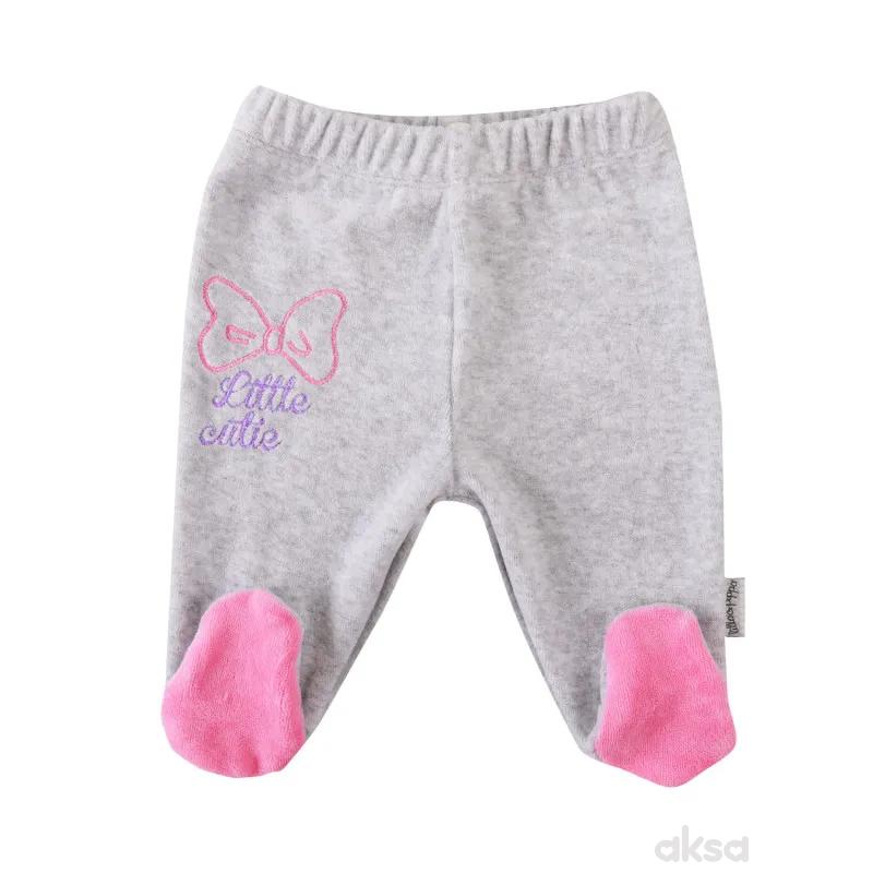 Lill&Pippo bebi pantalone 385-N djevojčice,pliš,sa stopicama,56(0M+)