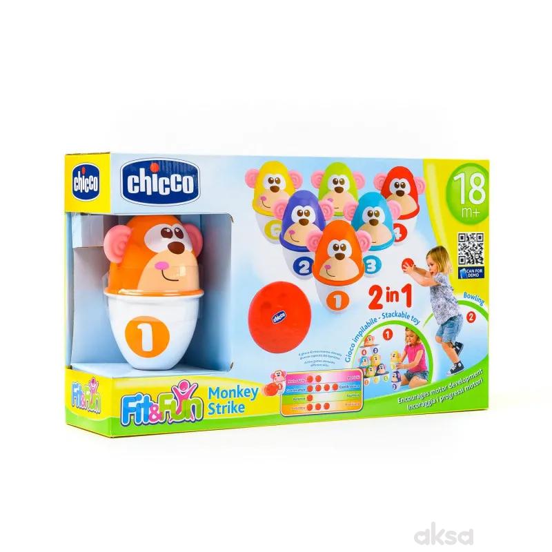 Chicco igračka set za kuglanje-Majmunčići 