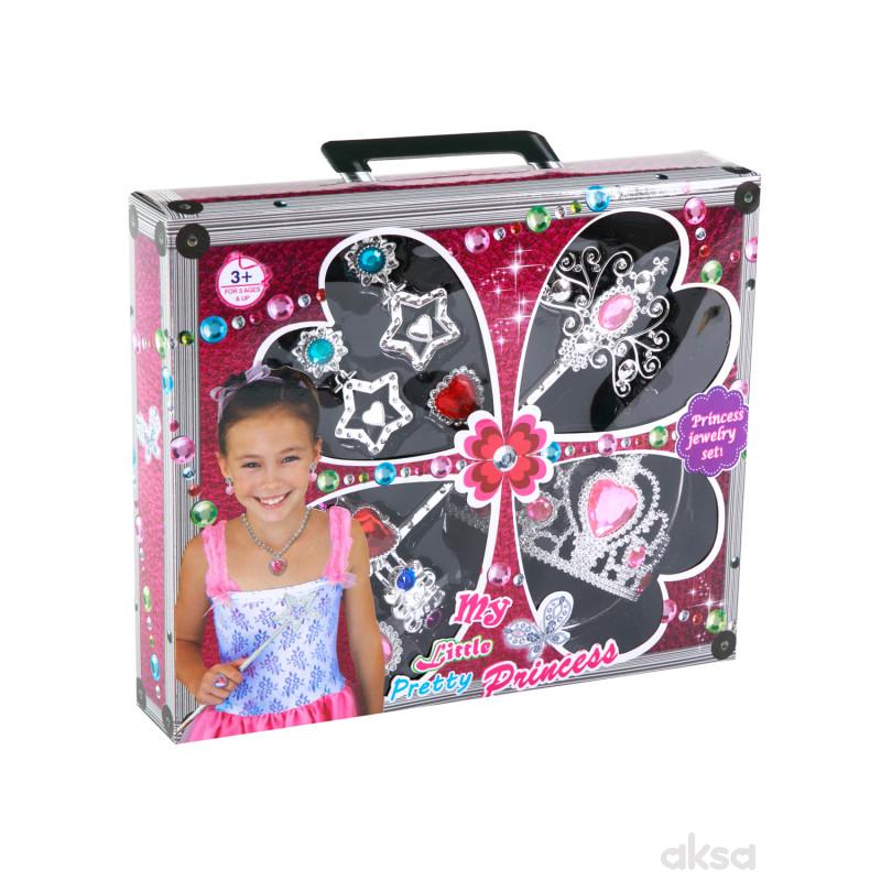 Hk Mini igračka set nakit za djevojčice sa krunicom