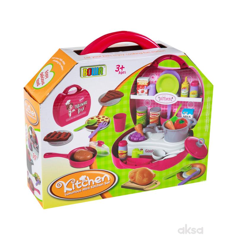 Qunsheng Toys, igračka, kuhinja u koferu