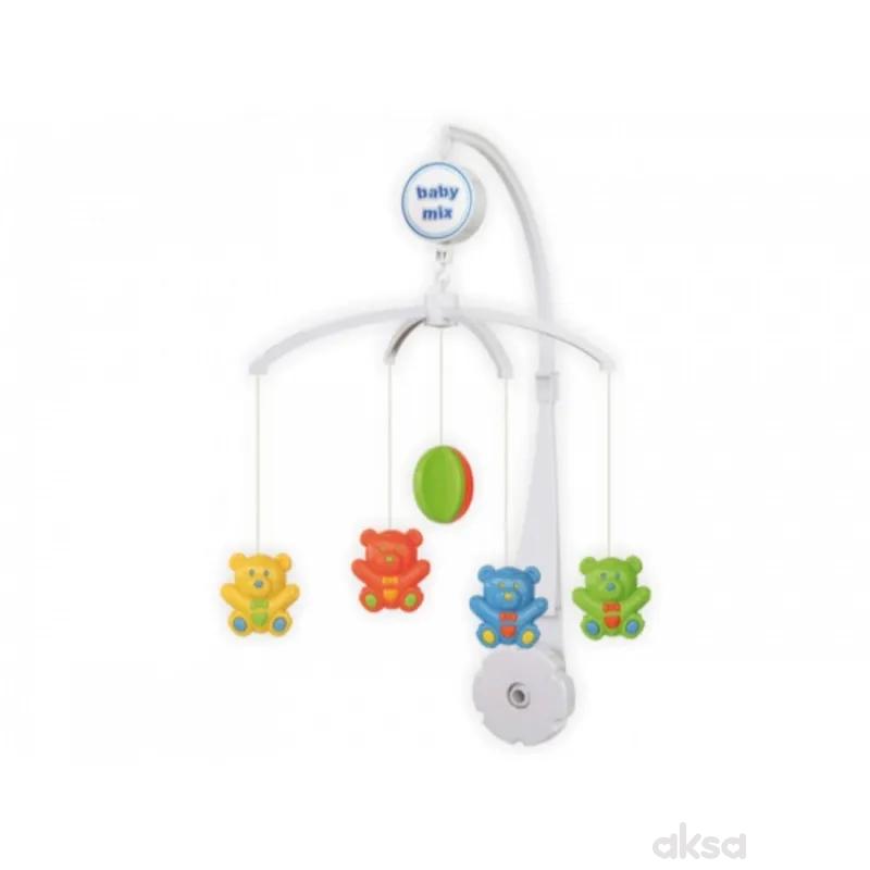 Baby Mix plastična muzička vrteška Medvedići