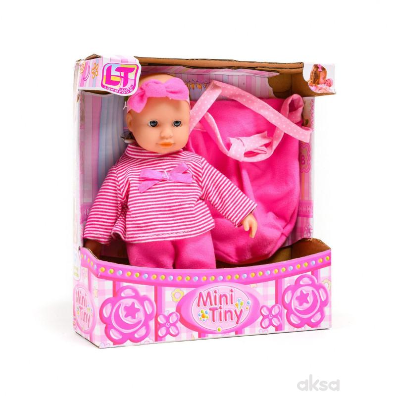 Loko toys, lutka beba, mini sa mašnicom, 20 cm