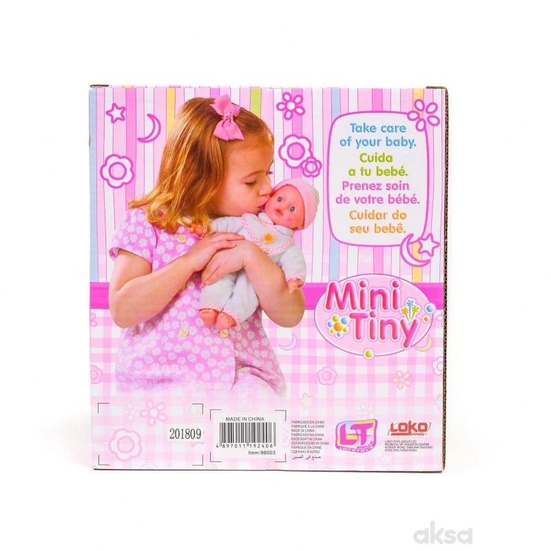 Loko toys, lutka beba, mini sa mašnicom, 20 cm