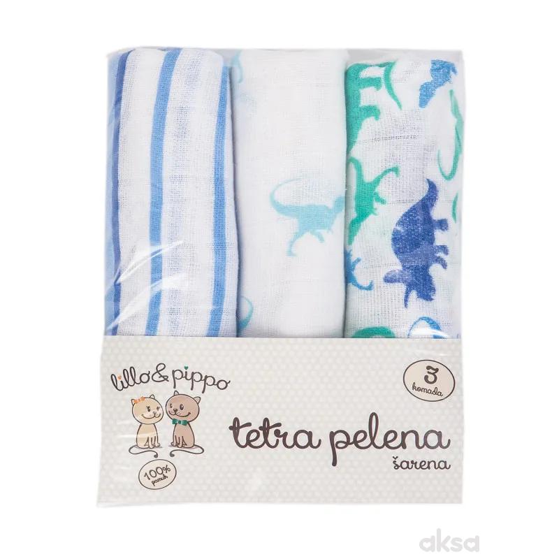 Lillo&Pippo,tetra pelena,šarena