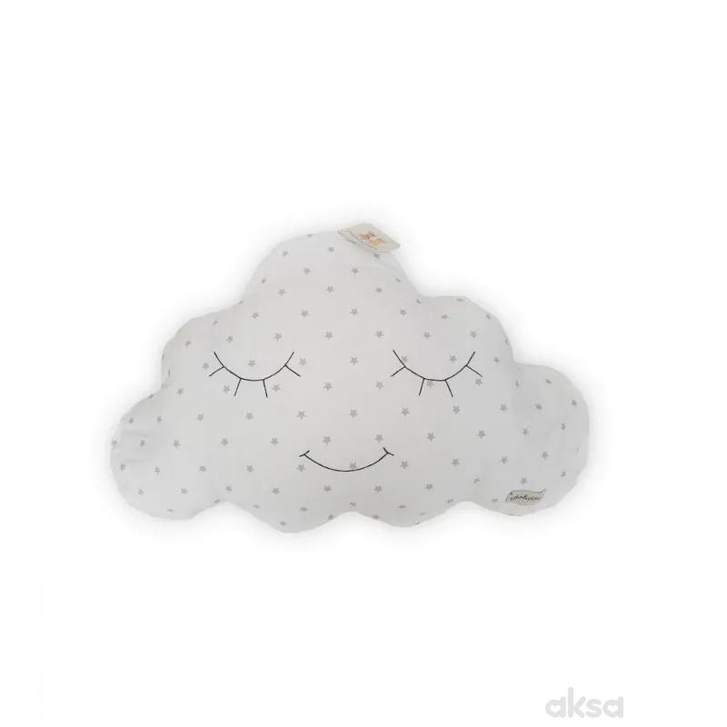 Lillo&Pippo ukrasni jastuk Oblak,sivautosjedalicaIVA  12-SIVA 