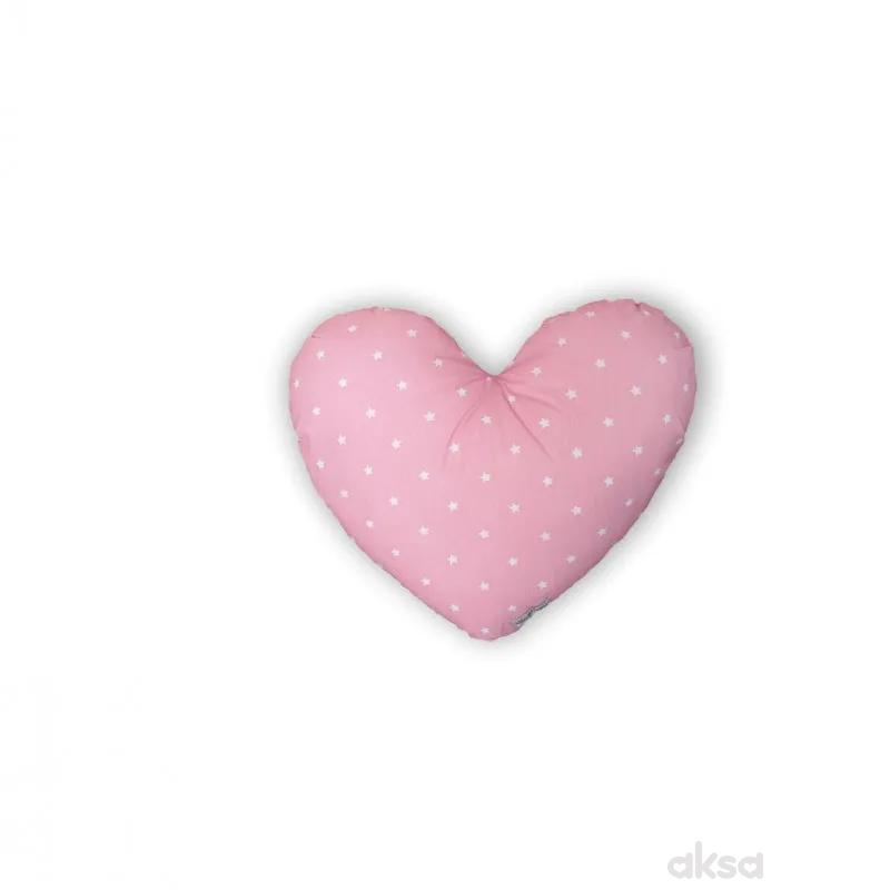 Lillo&Pippo ukrasni jastuk Srce,roze-ROZE  3-ROZE 