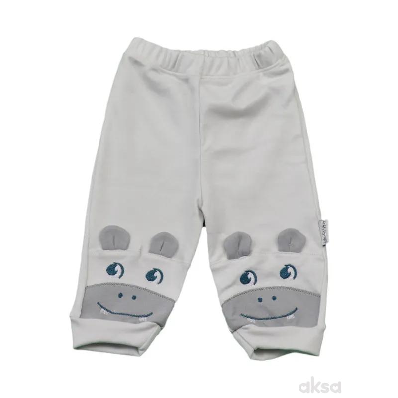 Lillo&Pippo bebi pantalone, dječaci-56 56 12-SIVA 