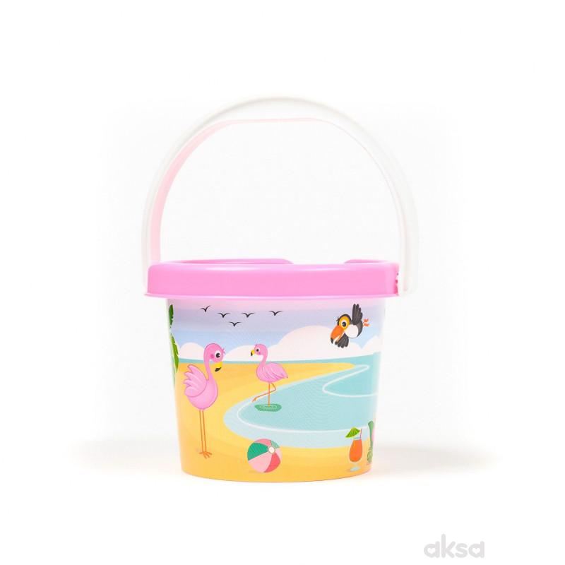 Androni Giocattoli kantica za pijesak flamingos
