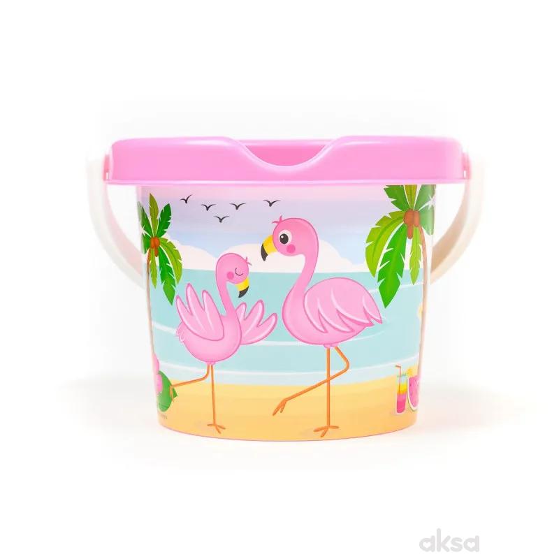 Androni Giocattoli kantica za pijesak flamingos 