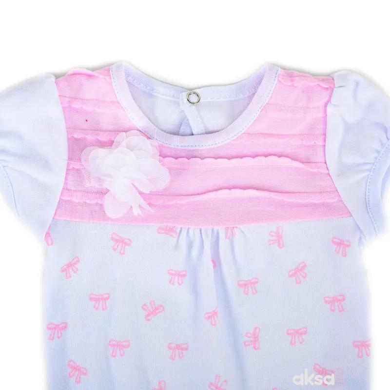 Pom Pom bodi kr, djevojčice-1-86 1-86 3-ROZE