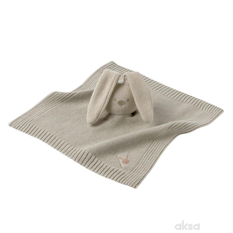 Nattou pleteno dekica sa likom zeke, bež