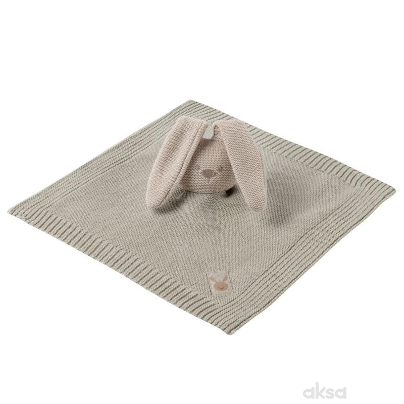 Nattou pleteno dekica sa likom zeke, bež