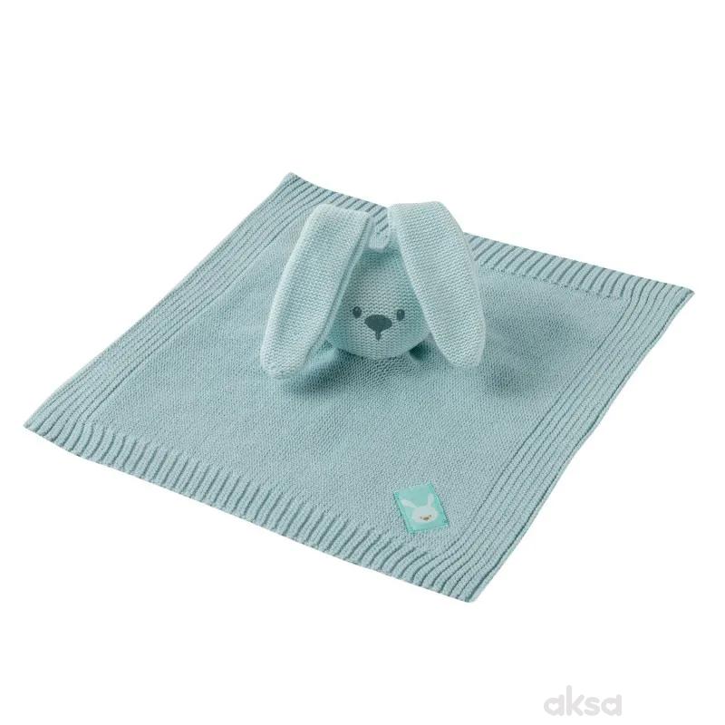 Nattou pletena dekica sa likom zeke, mint