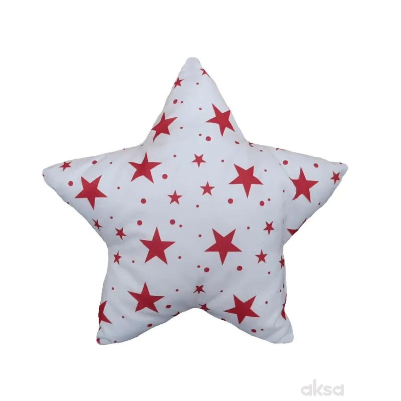 Lillo&Pippo ukrasni jastuk Zvezda,crvena 